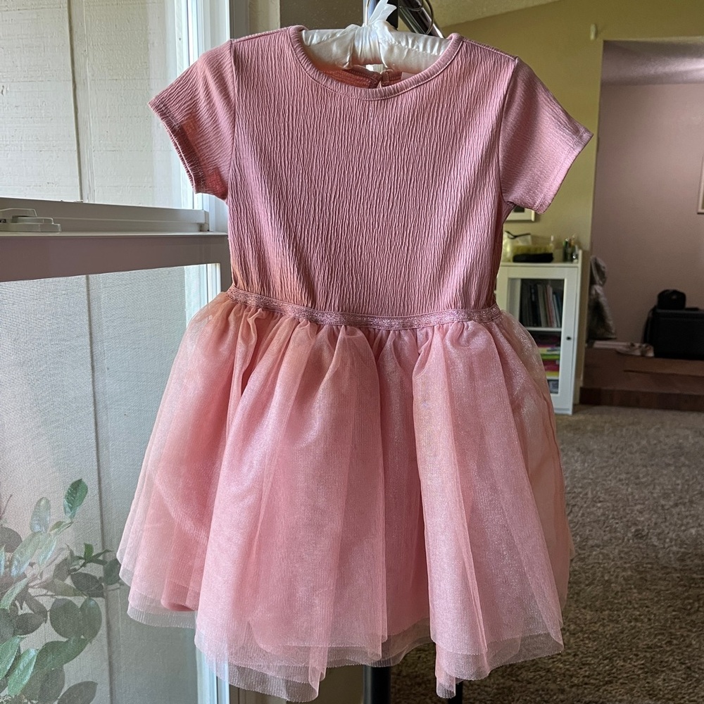 H&M Kids Tulle-Skirt Dress Rose Pink 5T/6